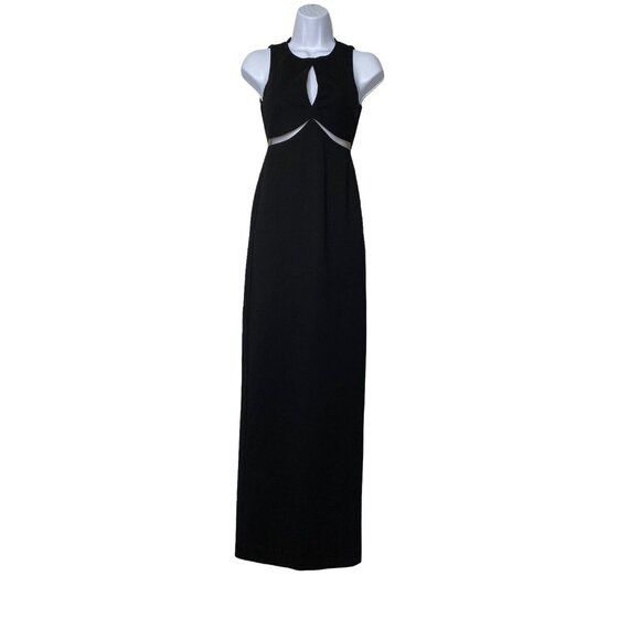 Lovers + Friends Woman’s Saskeah Maxi in Black Gown Sleeveless Cutout SZ XS - Picture 2 of 9